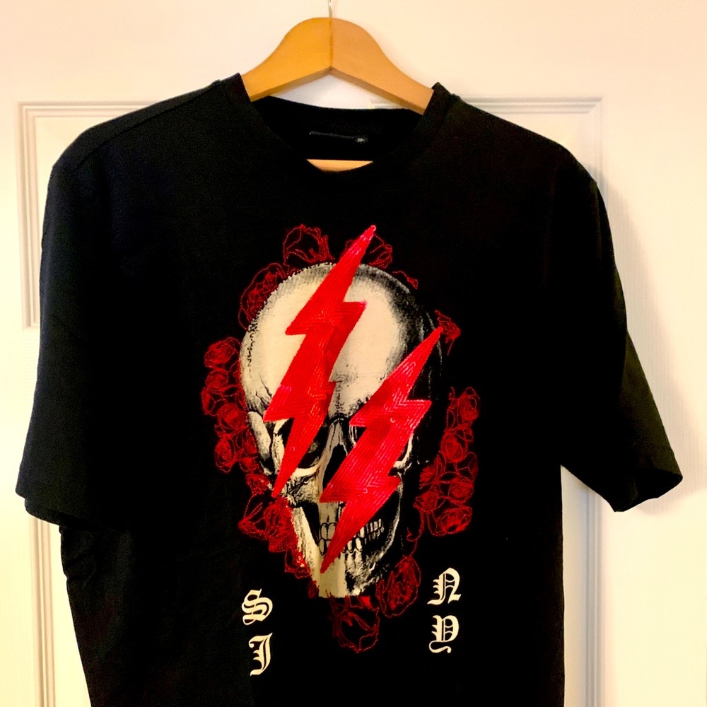 #Sean John #Tee #Shirt #Black #XL #Cotton #Skulls